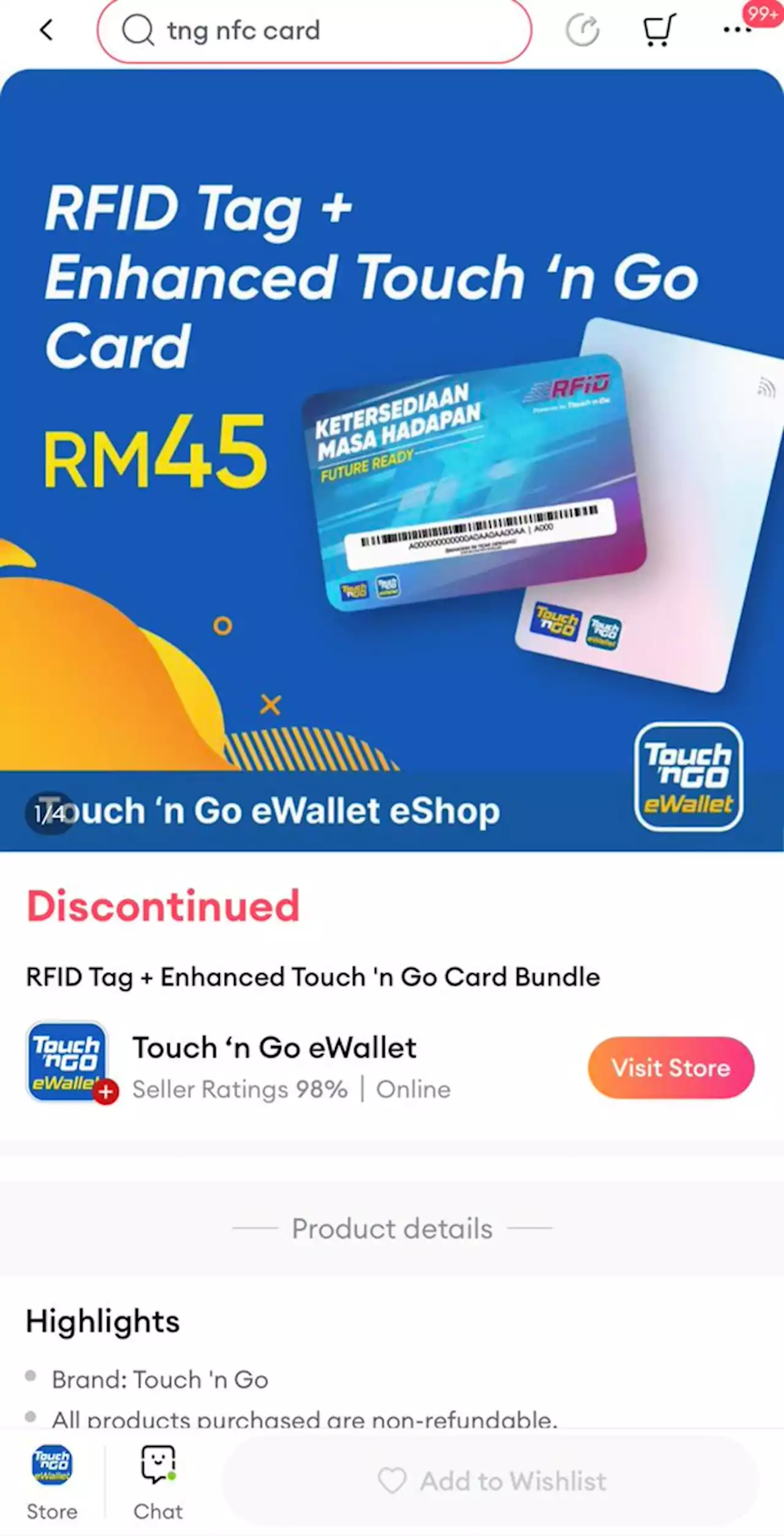 Enhanced TNG NFC card stocks are now available online but only if you purchase it with the RFID combo - SoyaCincau