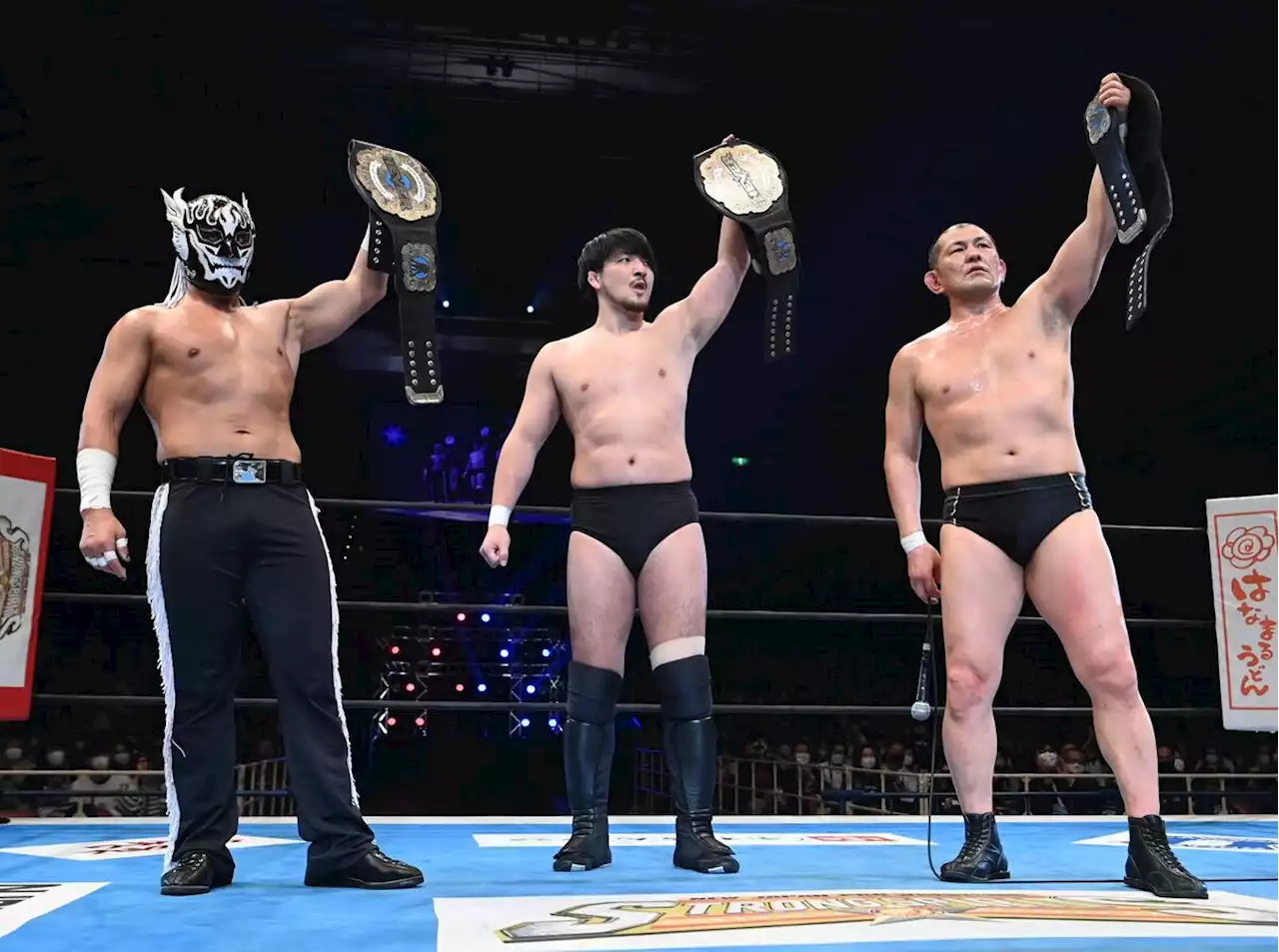 鈴木みのる、成田蓮、デスペとＮＥＶＥＲ６人タッグ王座奪取でユニット名発表「俺たちはストロングスタイルだ！」