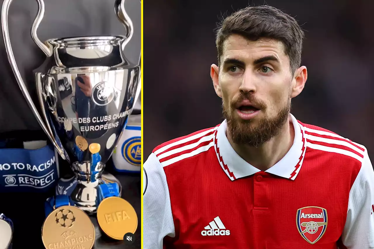 Video emerges of Jorginho's trophy cabinet and Arsenal can complete it after Chelsea haul