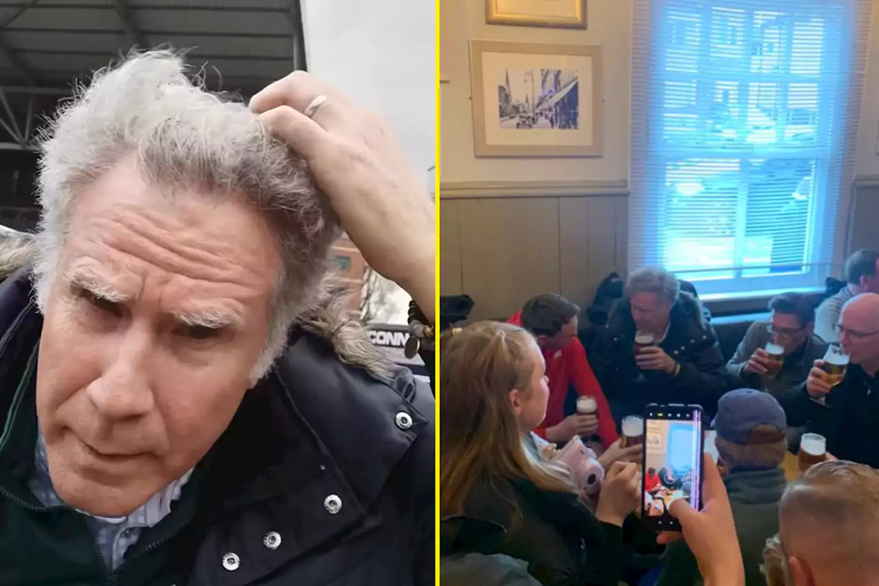 'Where are we?' - Will Ferrell takes in Wrexham game after pint with fans