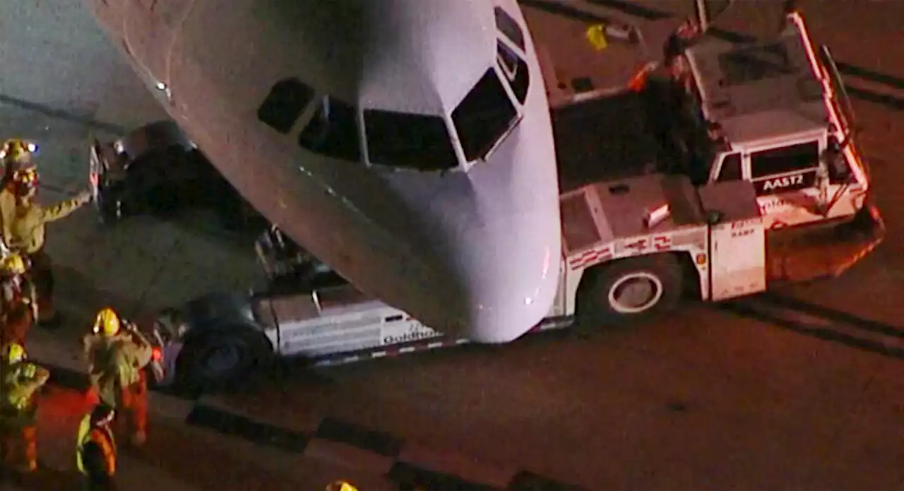 Plane Collides With Shuttle Bus at Los Angeles Airport