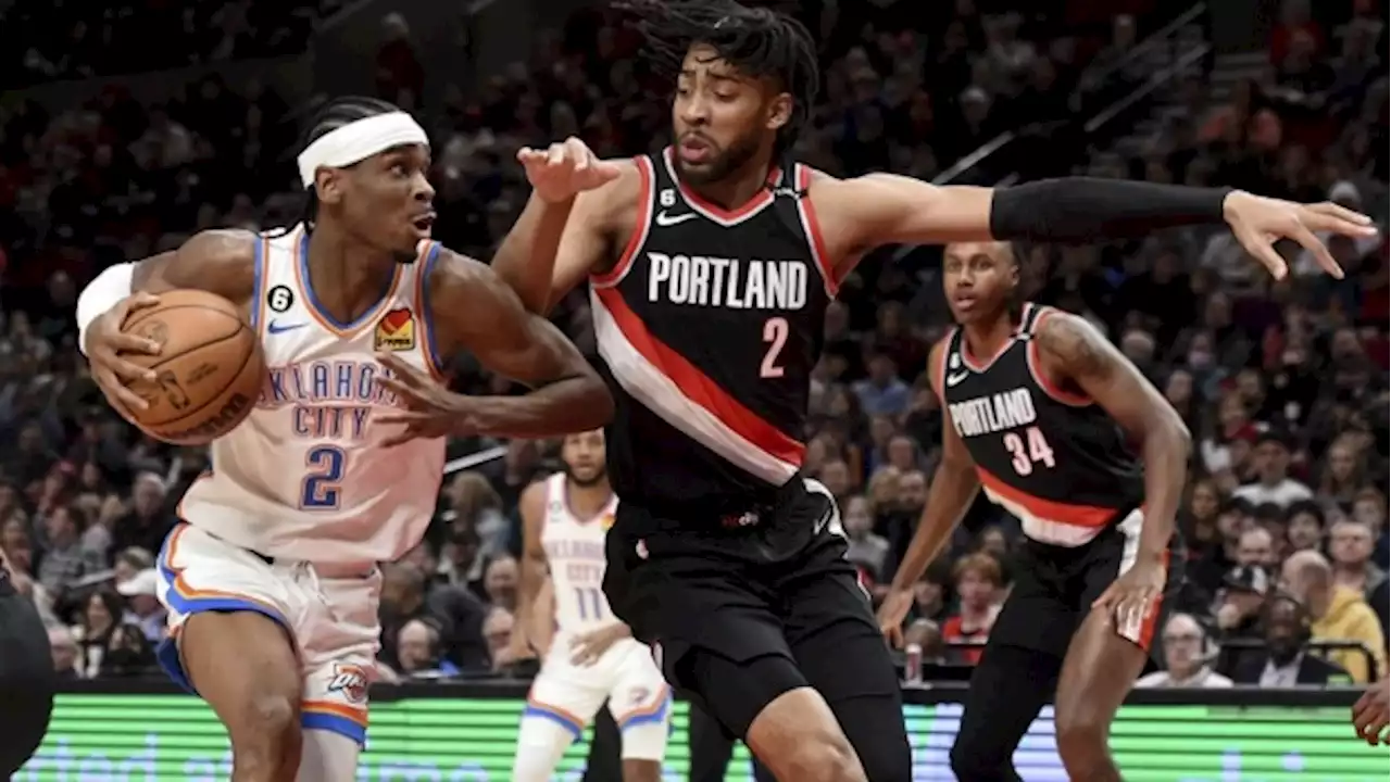 Shai Gilgeous-Alexander has 44 points Oklahoma City Thunder top Portland Trail Blazers | TSN