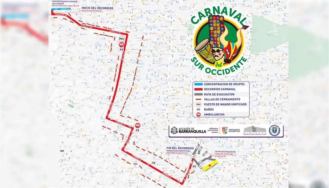 Seis mil bailarines se toman el sur de Barranquilla con desfile de Carnaval