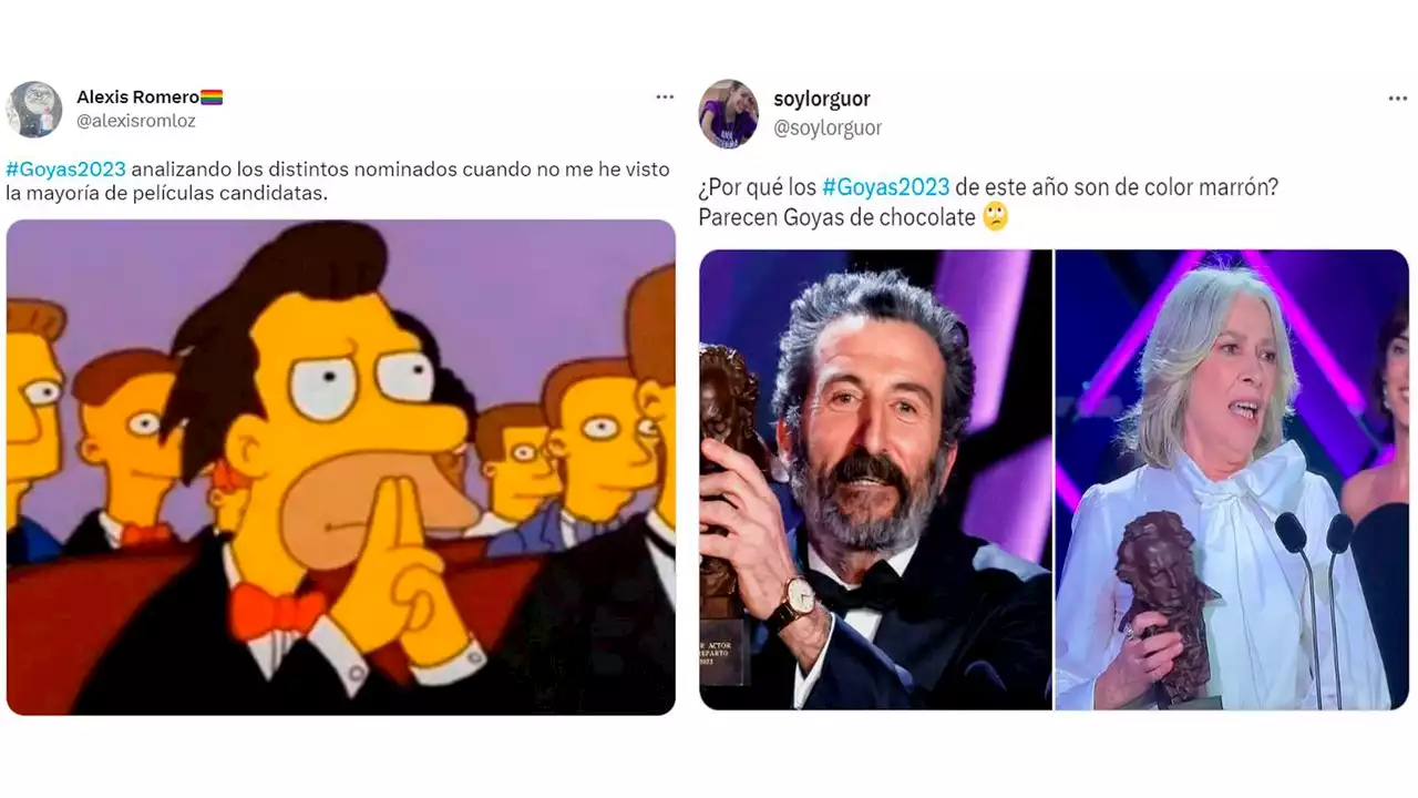 Los mejores memes de la gala de los Premios Goya 2023