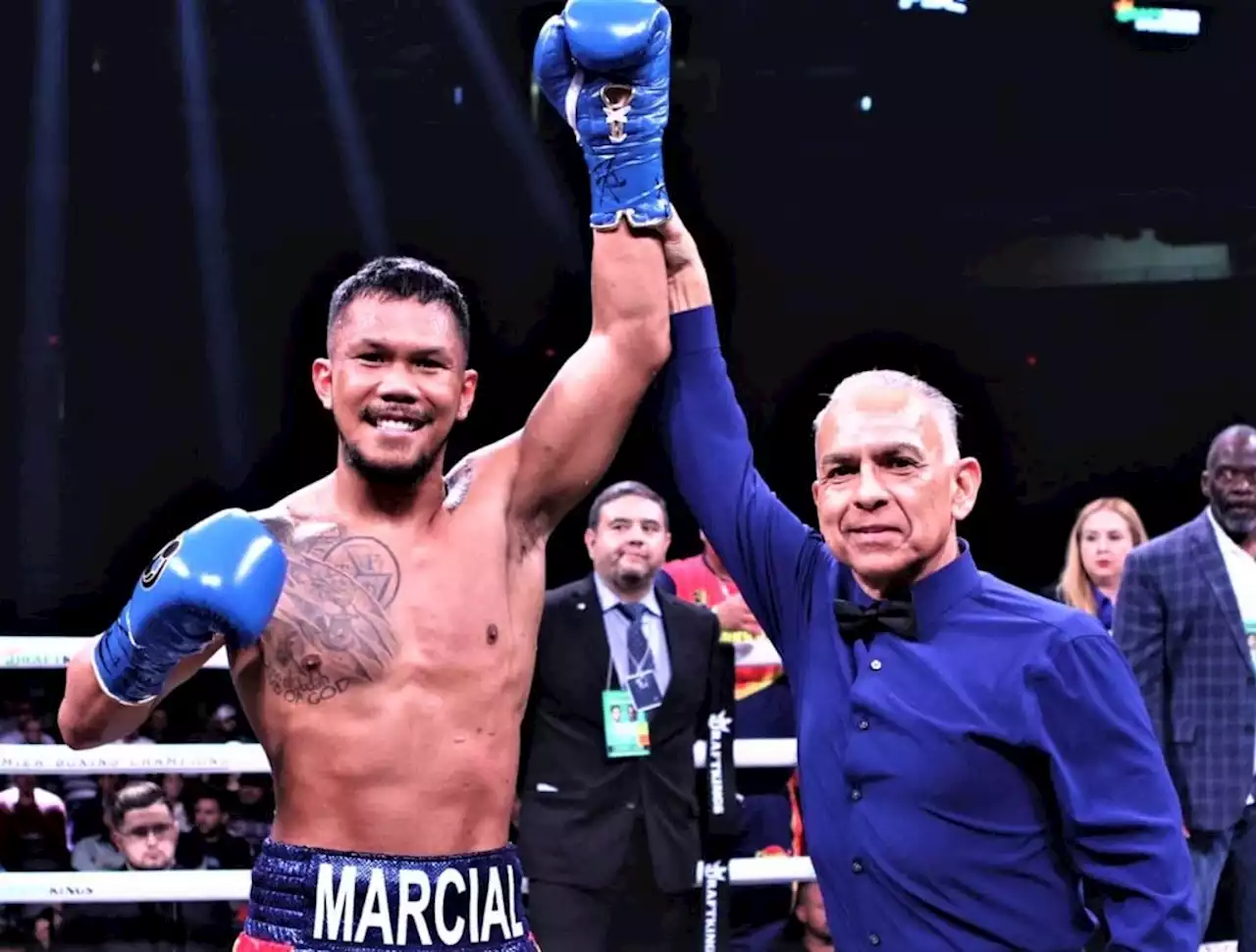 Marcial scores 2nd round TKO against Argentinian foe