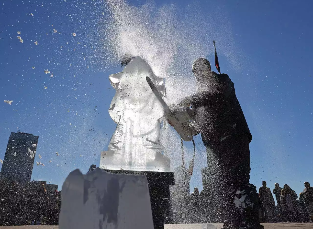 These 300-pound blocks of ice are sculpture masterpieces at Cleveland’s North Coast Harbor Ice Fest (photos)