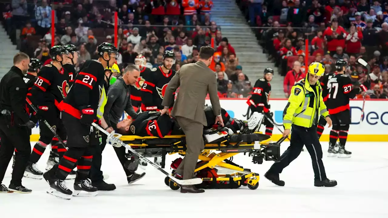 Senators goalie Anton Forsberg out indefinitely following Saturday's injury