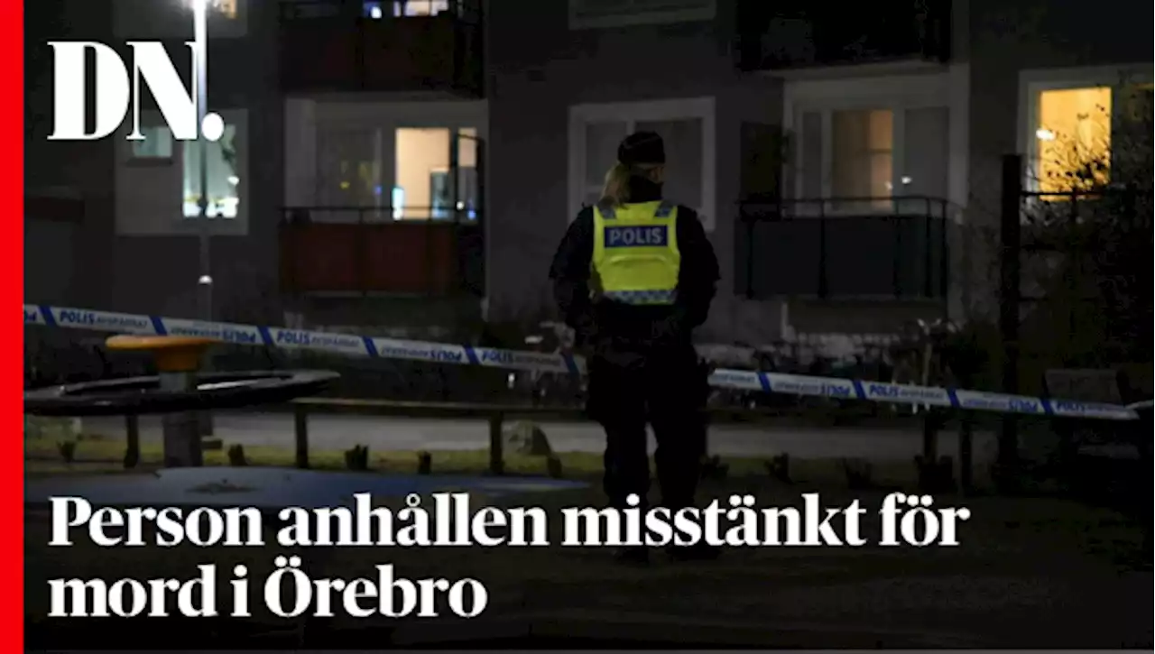 Person anhållen misstänkt för mord i Örebro