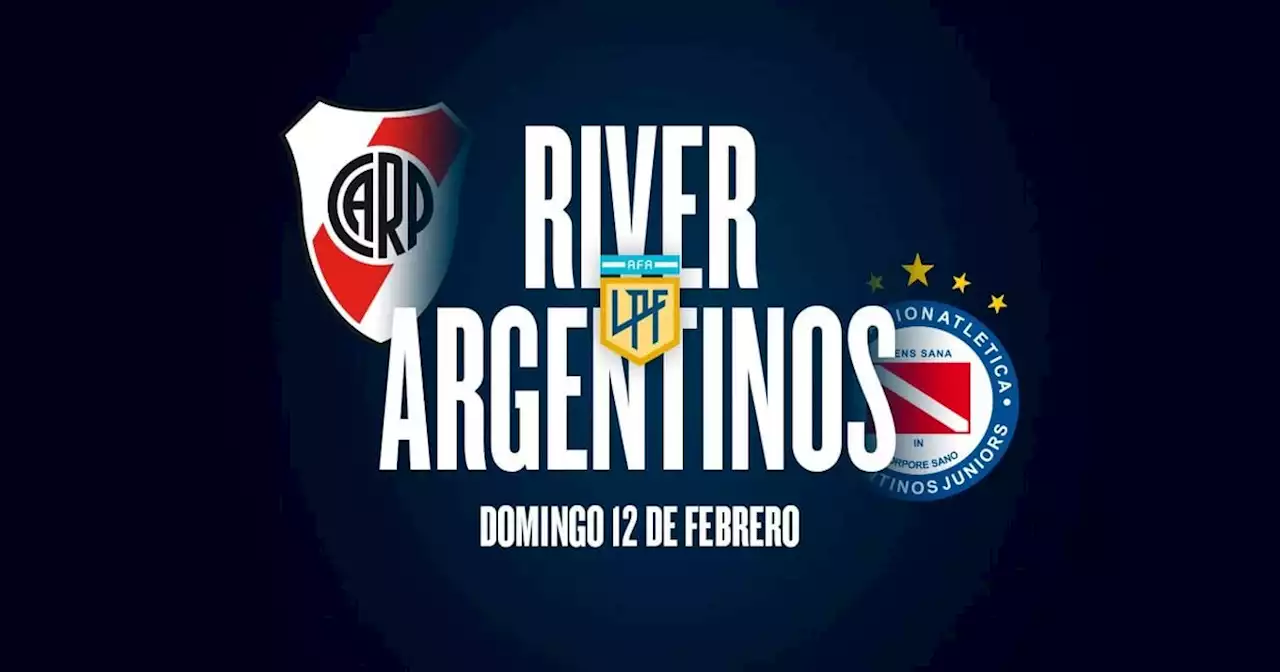 River - Argentinos: hora, Tv y probables formaciones