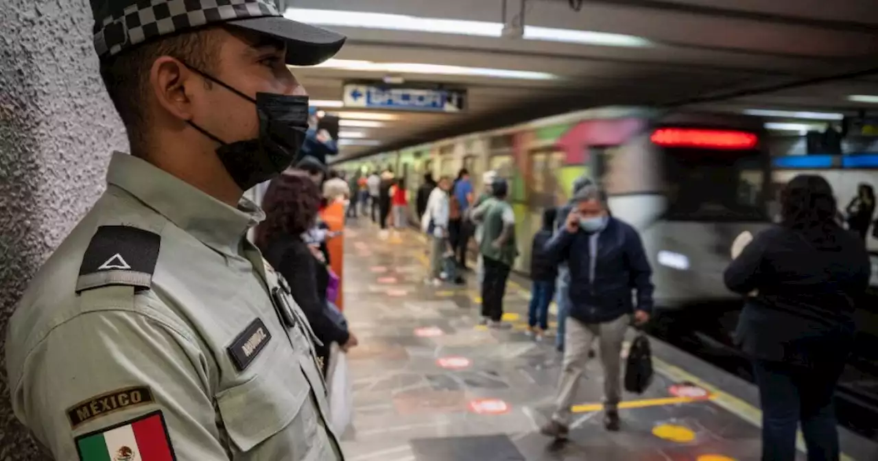 Guardia Nacional cumple un mes resguardando el Metro de la CDMX