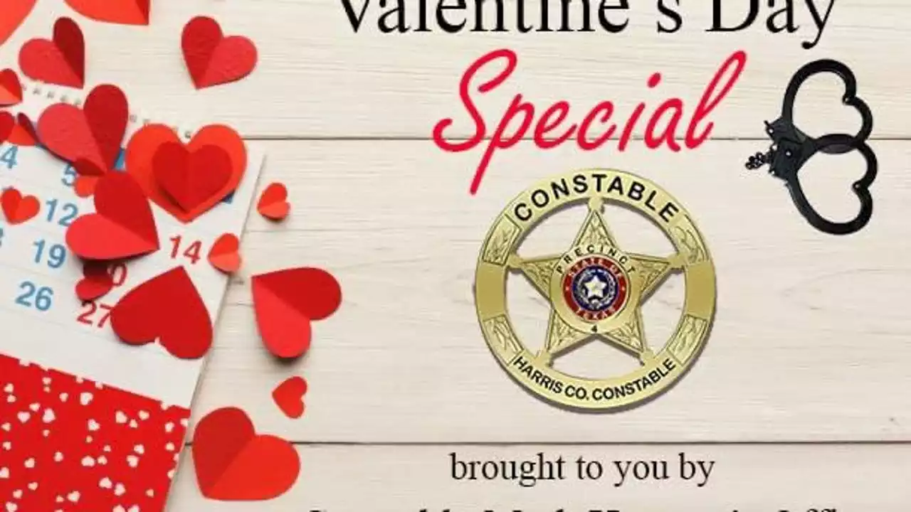 Harris County Constable: For Valentine's Day turn in your ex with warrants, drugs