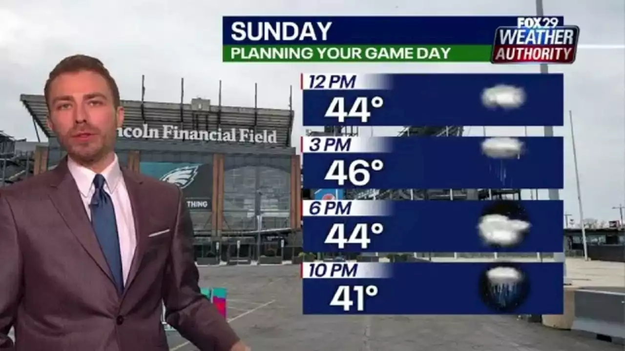 Weather Authority: Cloudy, chilly Saturday night in advance of clouds, rain for Super Bowl Sunday