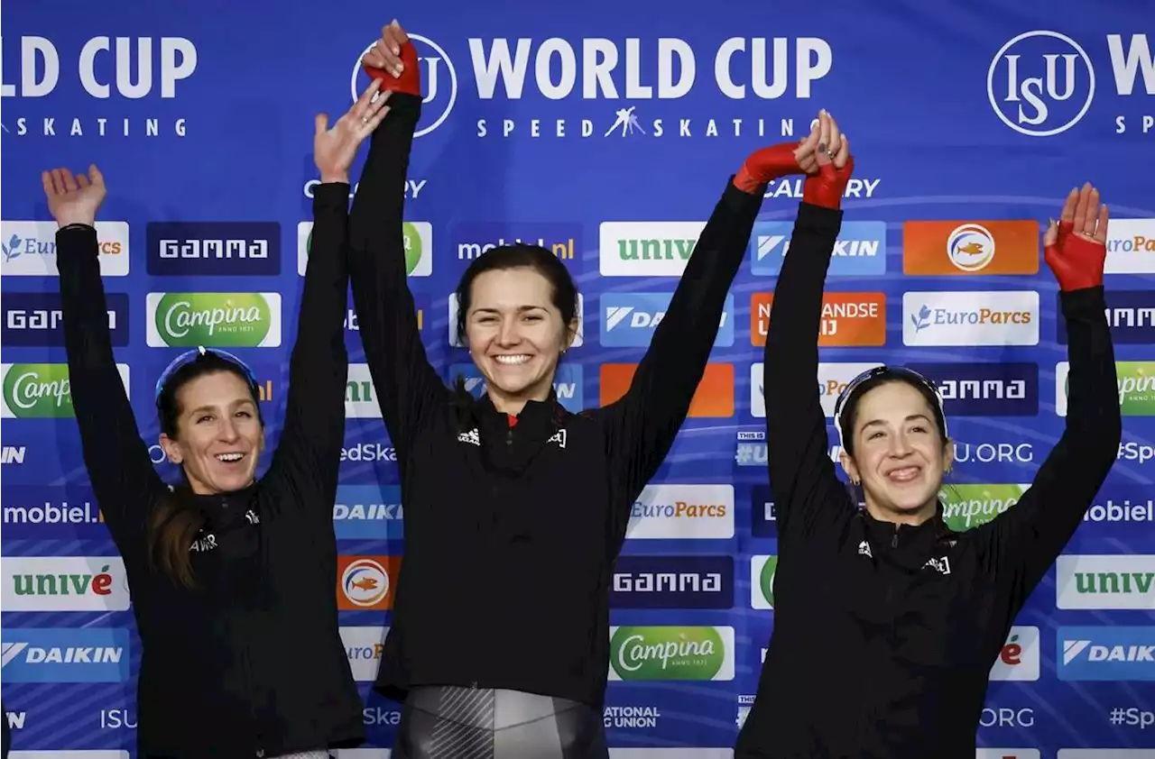 Canada’s speedskaters win World Cup gold in team pursuit