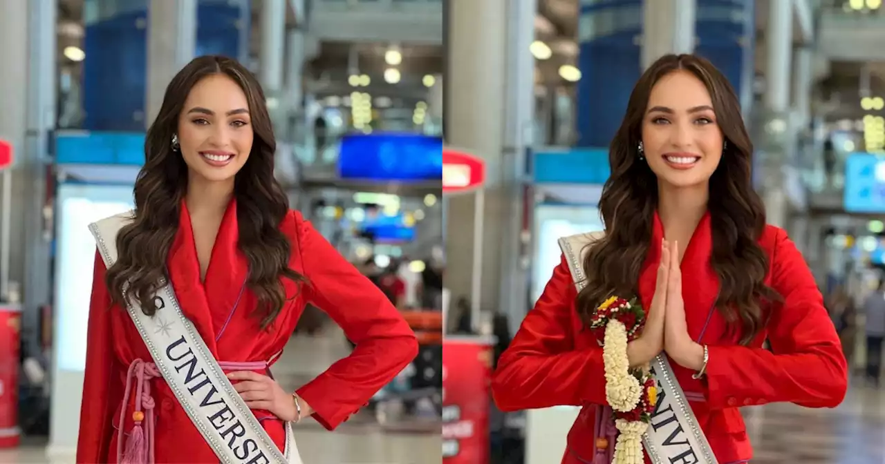 Miss Universe 2022 R'Bonney Gabriel arrives in Thailand as part of her Asian tour