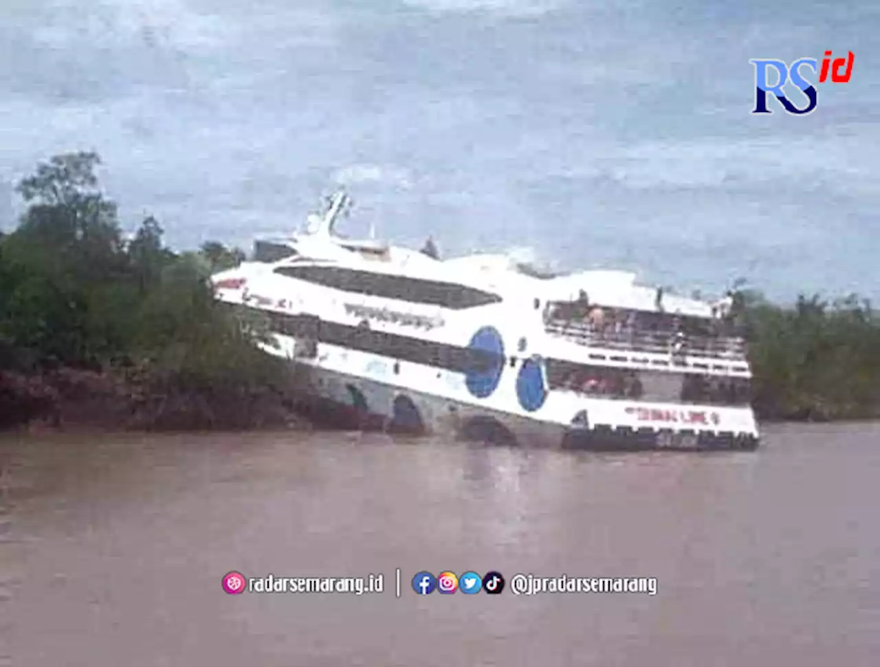 Kronologi Kapal Dumai Line Lepas Kendali dan Kandas di Hutan Bakau