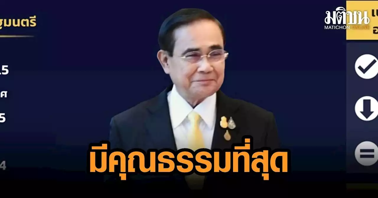 SME มอง 'บิ๊กตู่' มีคุณธรรมการเมือง-ซื่อสัตย์สุจริตสูงสุด ลั่นพร้อมกาบัตรให้