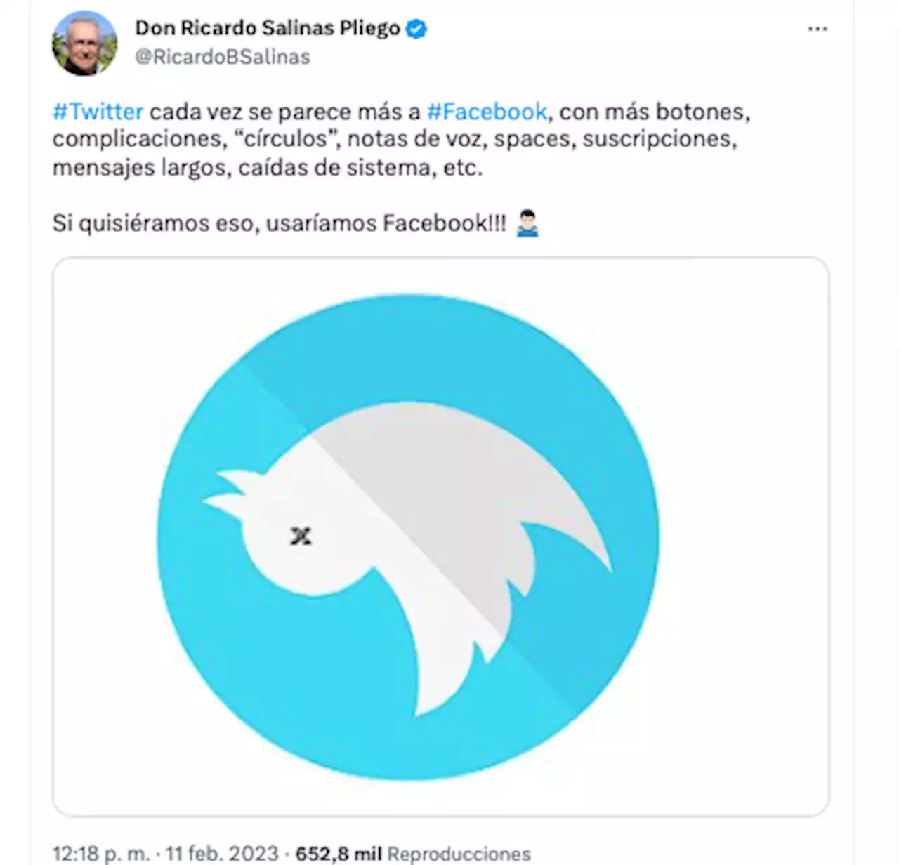 ¿Twitter o Facebook?, Ricardo Salinas señala las similitudes entre plataformas