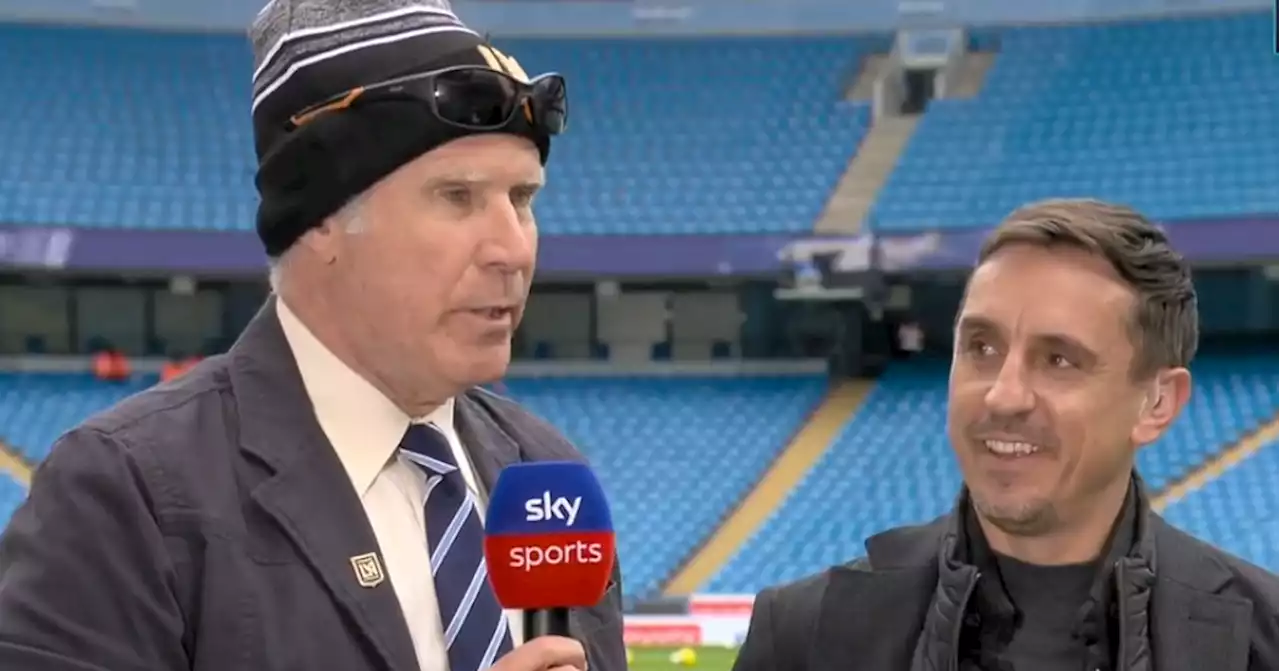 Will Ferrell unexpectedly turns up and slays Gary Neville on Sky Sports