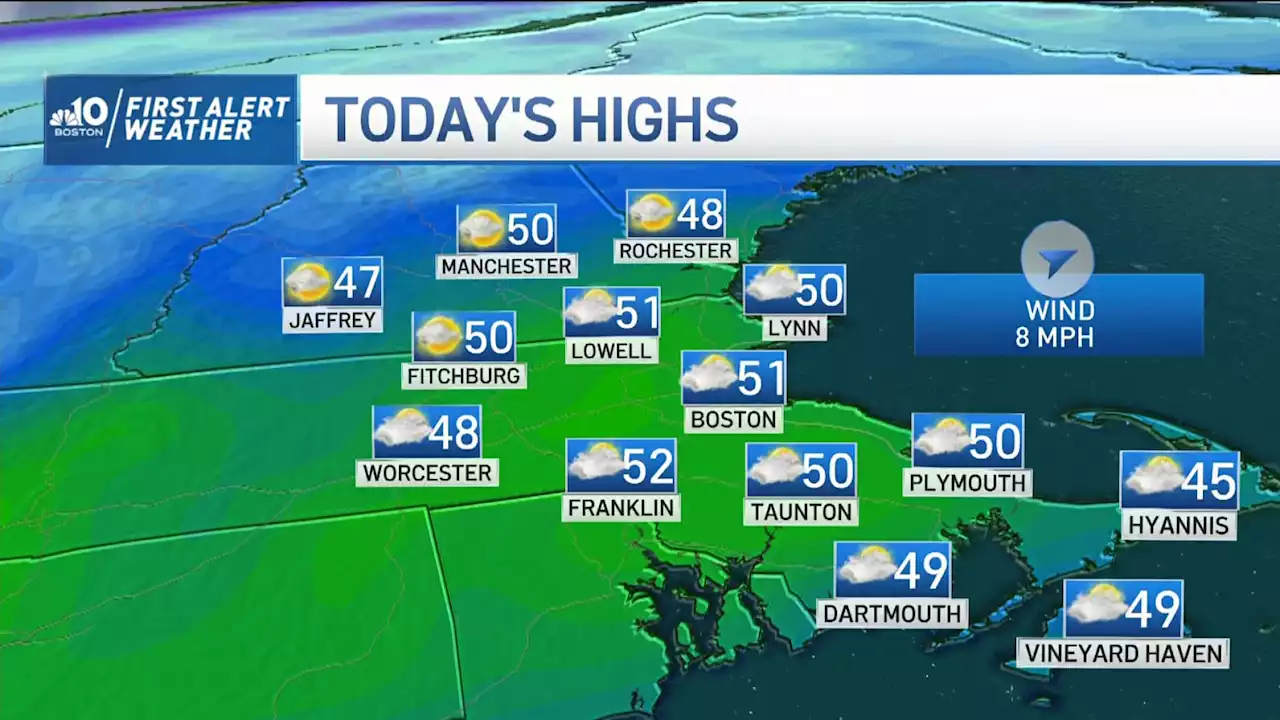 Mild Weather Continues on Sunday in New England