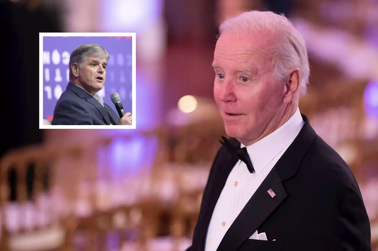 Sean Hannity blasts 'gutless' Joe Biden for doing exactly what Trump did