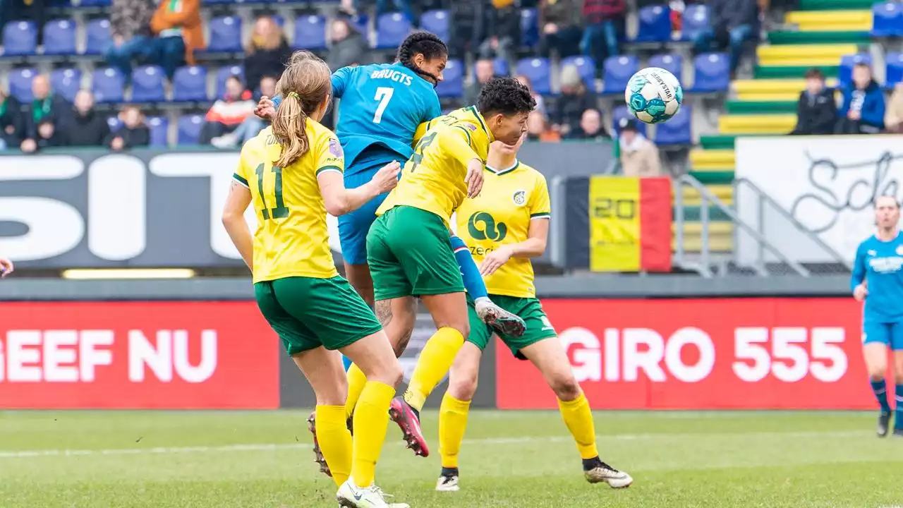 PSV Vrouwen boekt door late treffer Brugts knappe zege bij Fortuna Sittard