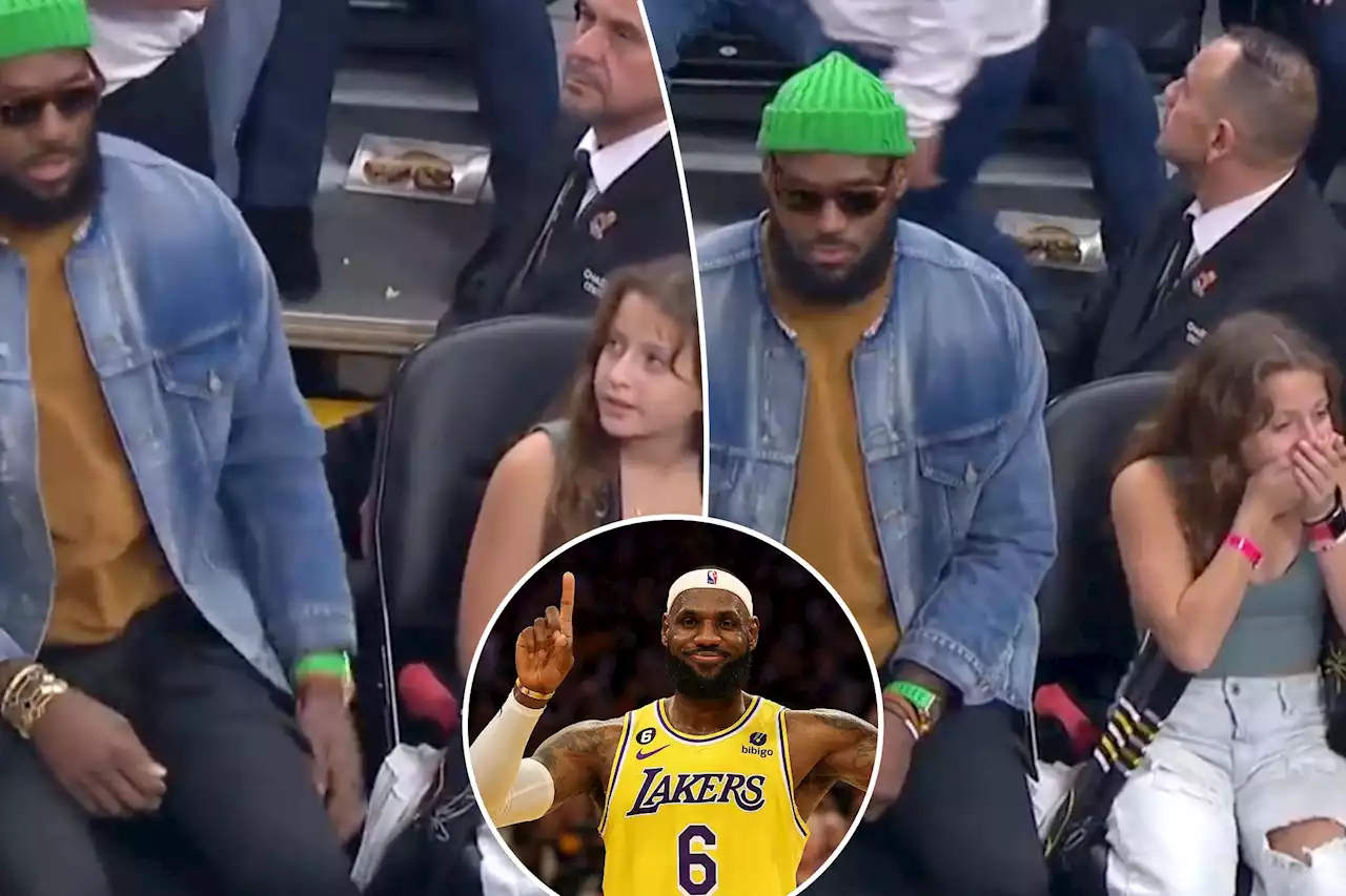 Young LeBron James fan stunned when she realizes she’s sitting next to Lakers star