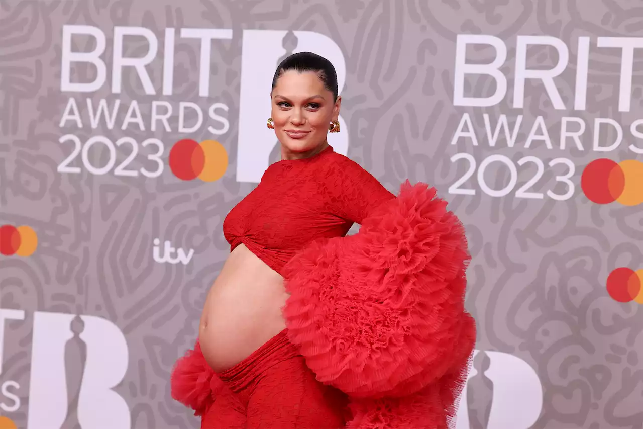 Pregnant Jessie J reveals sex of first baby, shows bare bump at 2023 Brit Awards