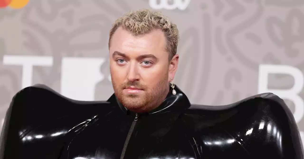 Sam Smith Arrives at the 2023 Brits in an Inflatable Latex Jumpsuit