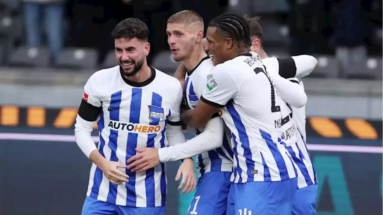 Hertha besiegt Gladbach und springt auf den Relegationsplatz