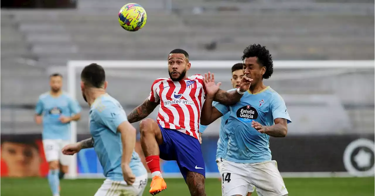 Depay fires late winner to give 10-man Atletico victory at Celta Vigo