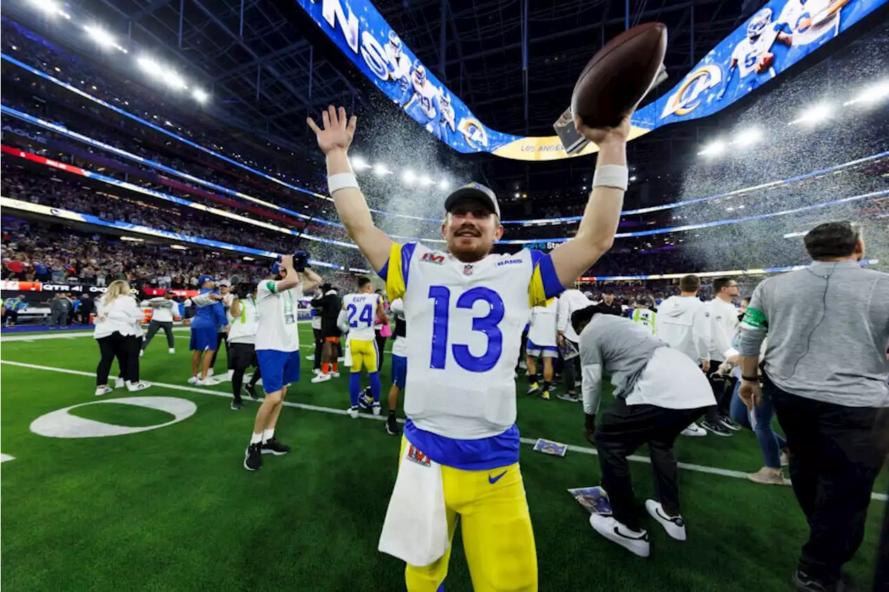 Op-ed: Rams QB John Wolford on Super Bowl Sunday, the emotions and the confetti