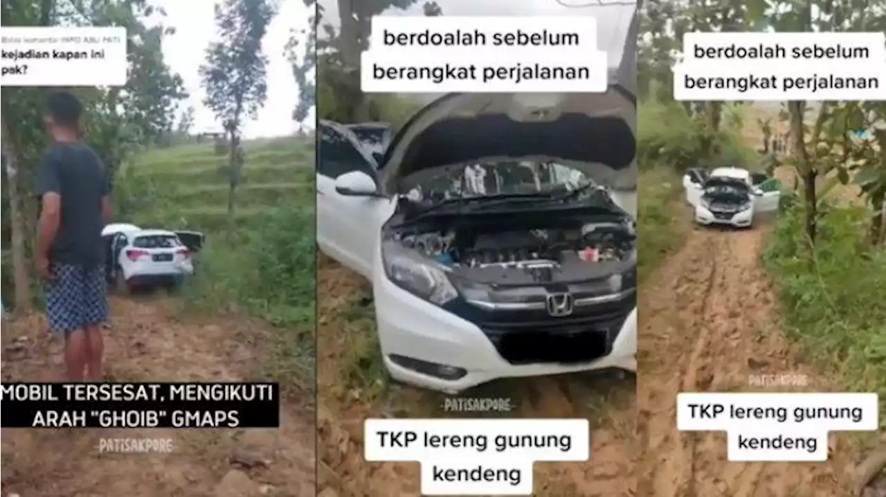 Mirip Kasus Bus Pahala Kencana, Pengendara Honda HRV Tiba-tiba Nyasar ke Tengah Hutan di Pati - Tribunsolo.com