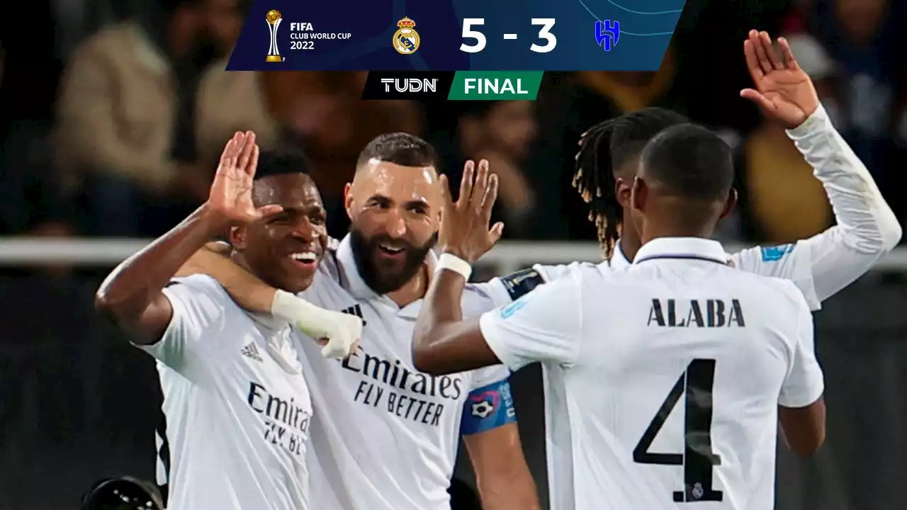 Real Madrid golea a Al-Hilal para ser campeón del Mundial de Clubes