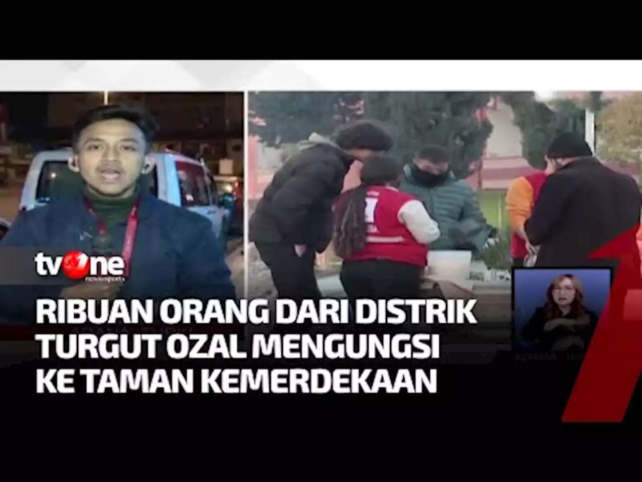 Seribu Warga Korban Gempa Turki Mengungsi ke Taman Kemerdekaan - tvOne