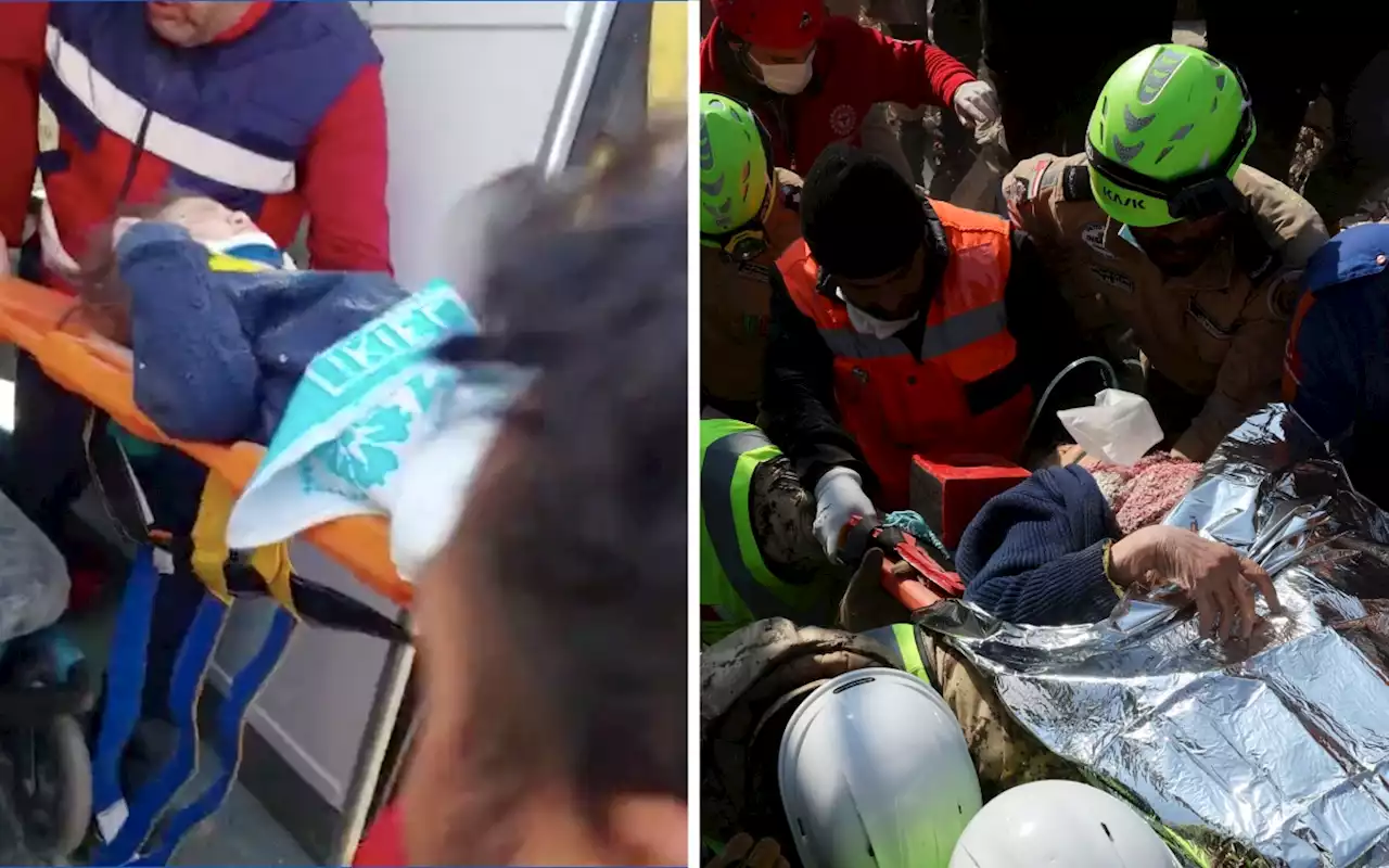 Rescatan con vida a niña en Turquía tras 178 horas atrapada