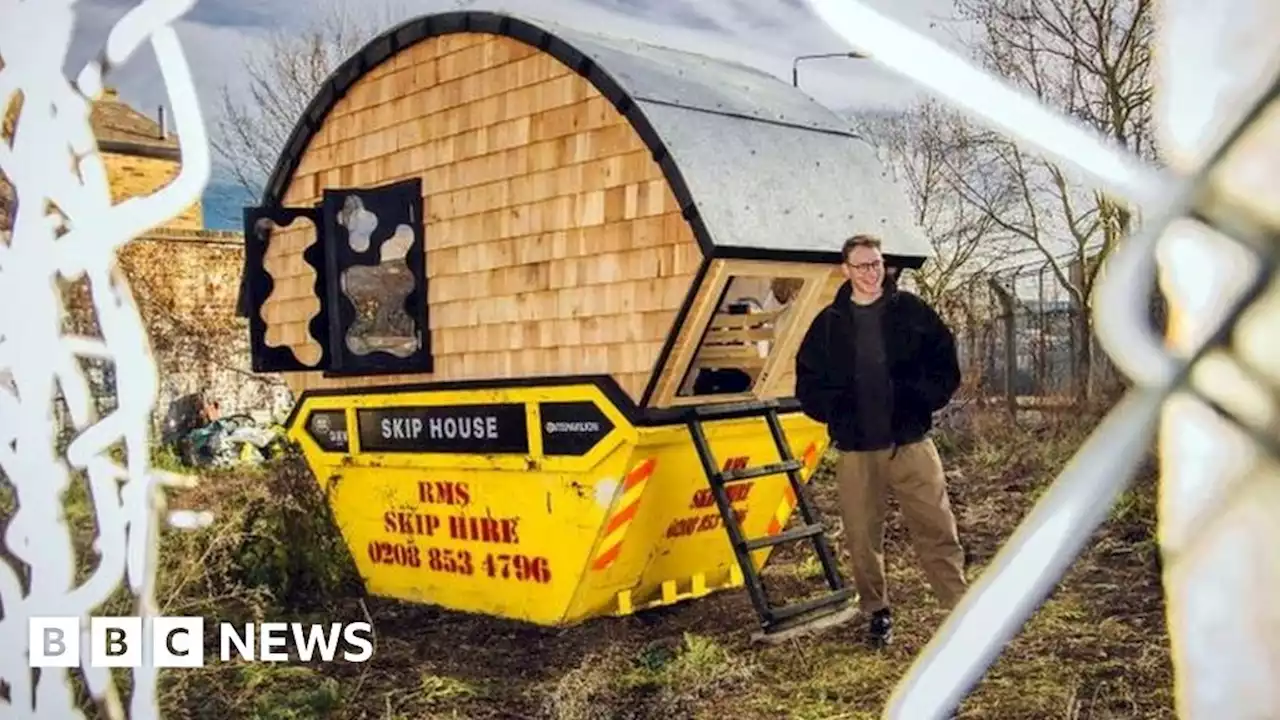 Cost of living: Artist living in converted skip in Bermondsey