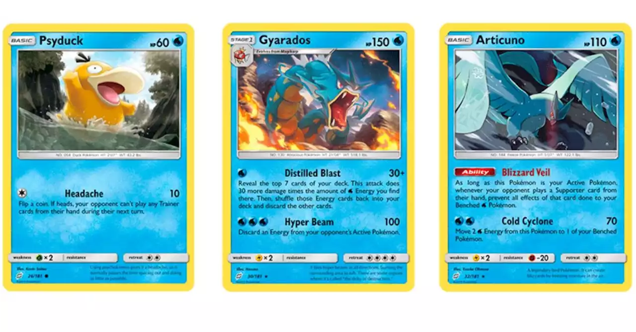 The Cards Of Pokémon TCG: Team Up Part 7: Kanto Water-types