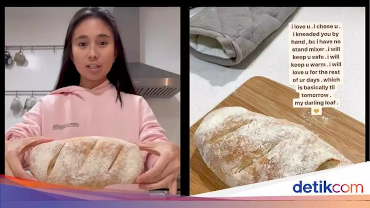 Keren! Penyanyi NIKI Sukses Bikin Roti Baguette Sendiri