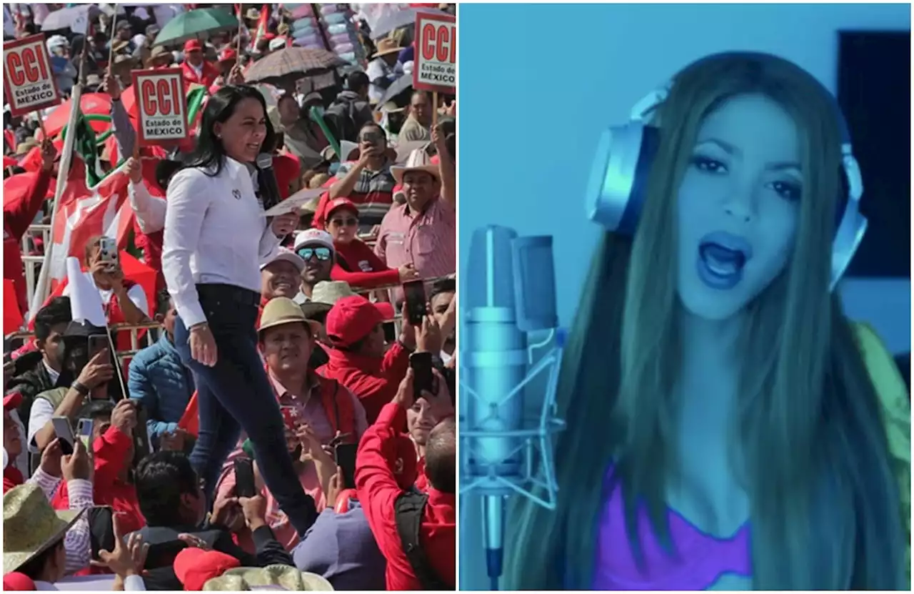 Canción de Shakira suena en mitin de Del Moral en Edomex: 'Valiente como tú u u'