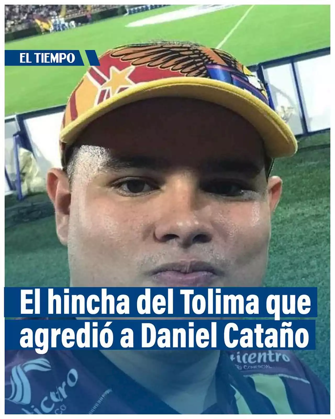 Él es el hincha del Tolima que agredió a Daniel Cataño, jugador de Millonarios