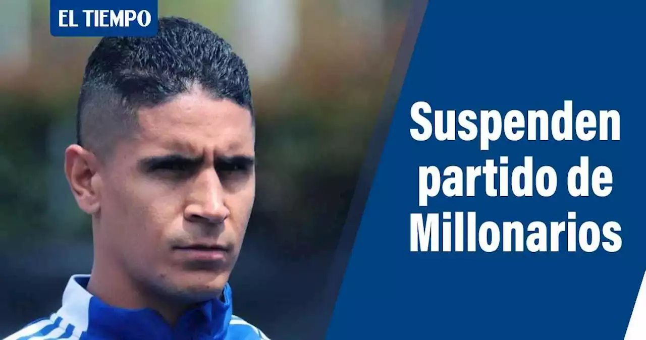 Suspendido el partido Tolima vs. Millonarios por agresión a Daniel Cataño: video