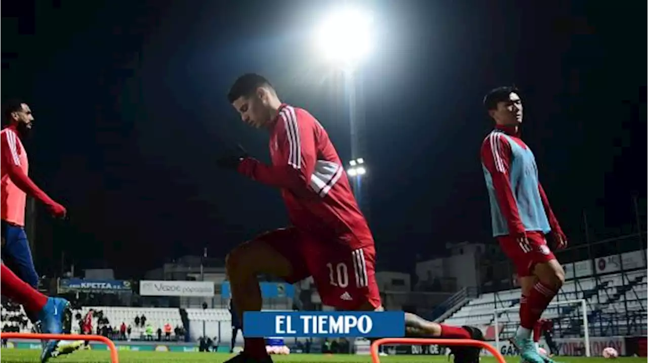 James Rodríguez anotó doblete con el Olympiacos: vea los goles