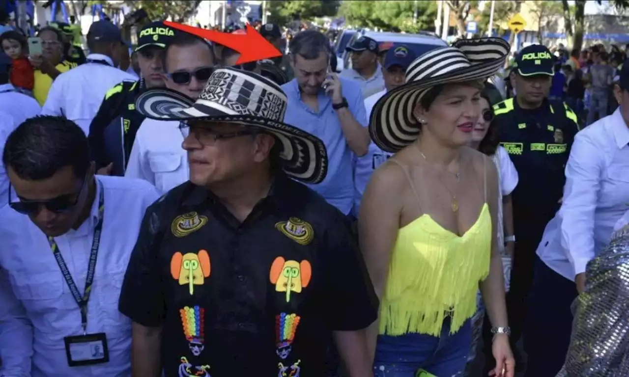 Críticas a Gustavo Petro por fotos con el primo de la primera dama en Carnaval