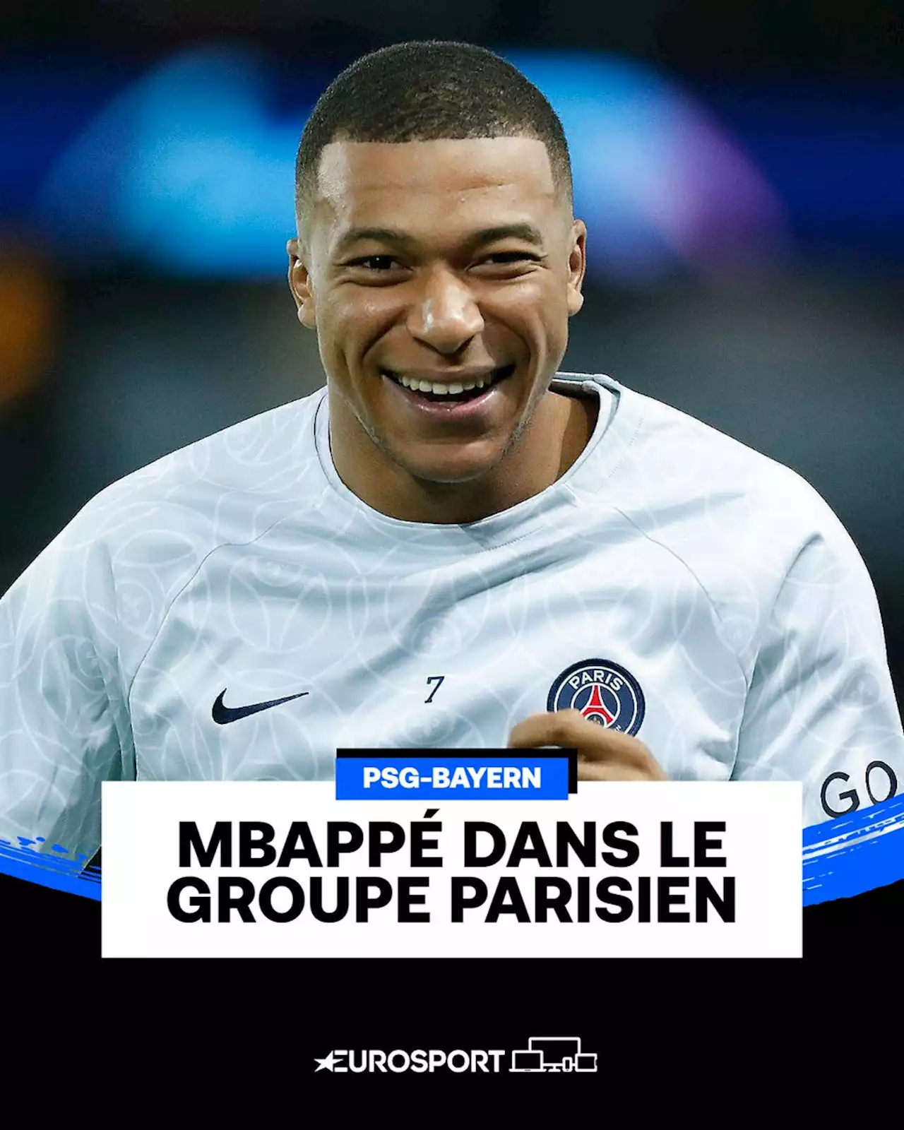 C1 - PSG - Bayern Munich : Kylian Mbappé dans le groupe du PSG pour affronter le Bayern Munich