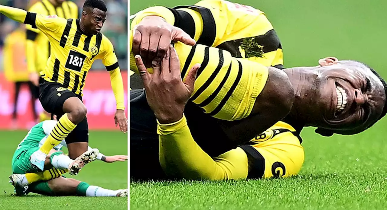 Tung smäll för Dortmund - Moukoko blir borta en längre period