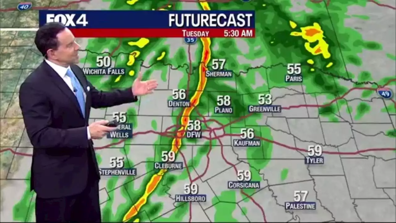 Expect a rainy, windy drive to work Tuesday