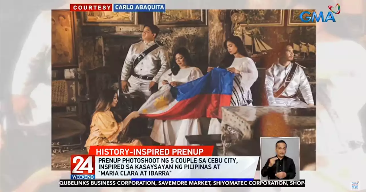 WATCH: Couples in Cebu stage prenup photoshoot inspired by 'Maria Clara at Ibarra'