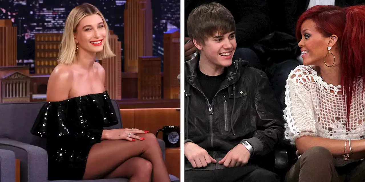 Hailey Roasts Justin Bieber with Throwback Photo of Him and Rihanna