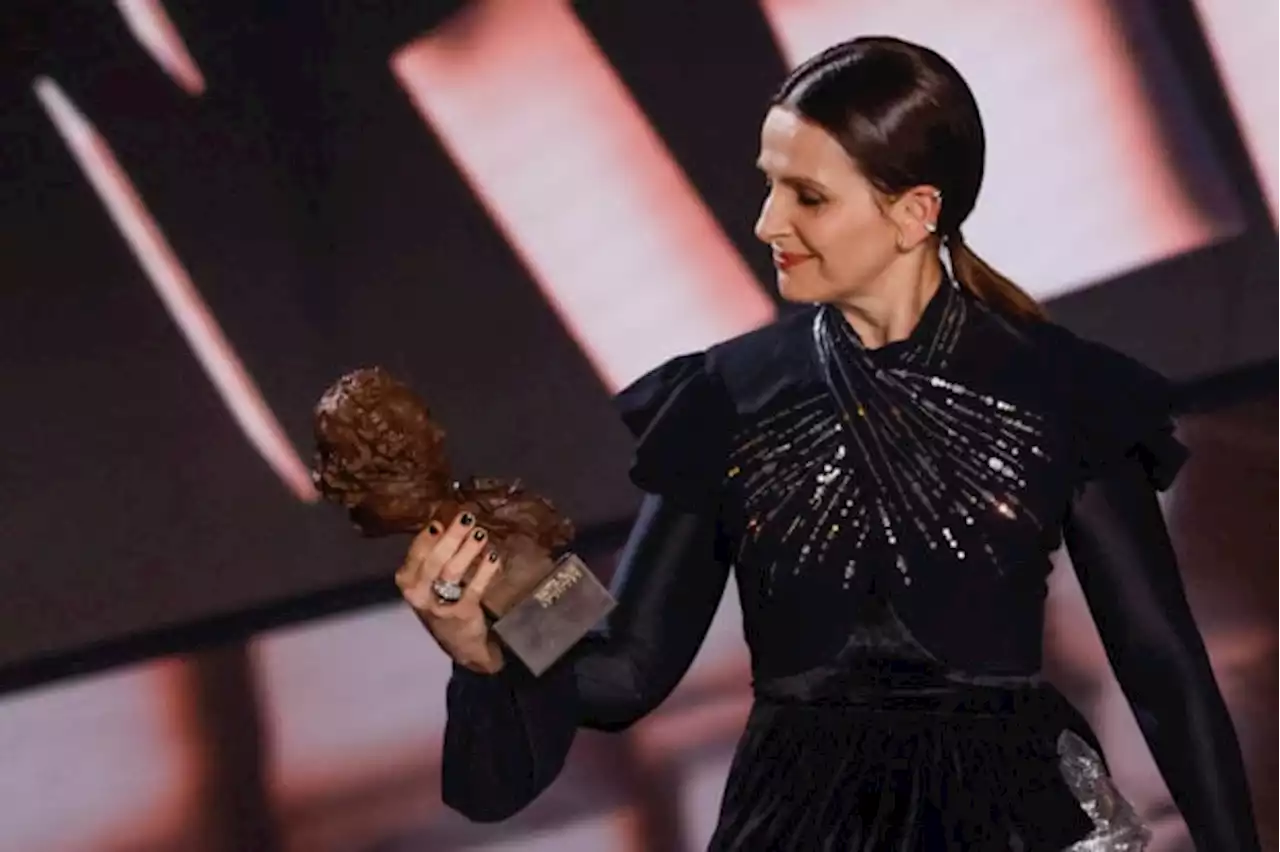 Actress Juliette Binoche honored at Spanish Goya film awards