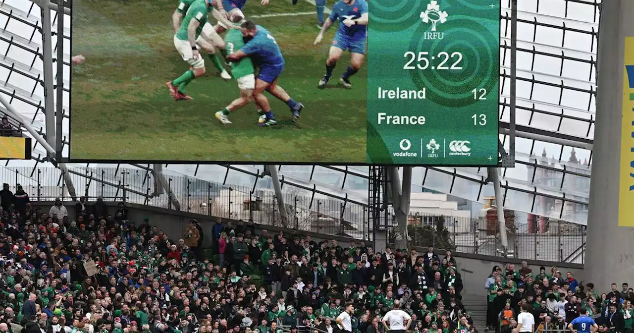 Ireland v France: Rob Herring hit a blatant red card but officials opted to back down again